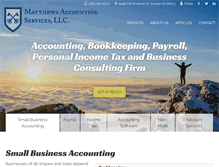 Tablet Screenshot of matthewsaccounting.com